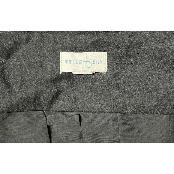 belle sky tops pleated sleeveless Flowing sheer back button Boho Classic C - Picture 5 of 5